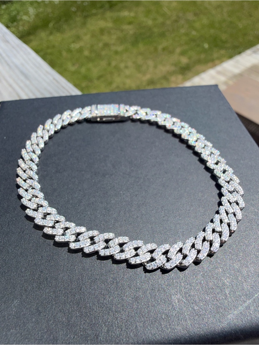 VVS MOISSANITE 6MM S925 CUBAN LINK BRACELET